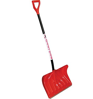 Лопата пластмассовая ПИНГВИН со съёмным ал. черенком 